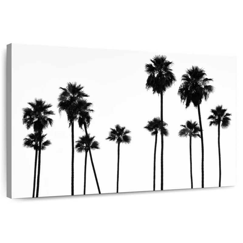 Harnek Black California - Palm Trees L.A., 8" H x 12" W