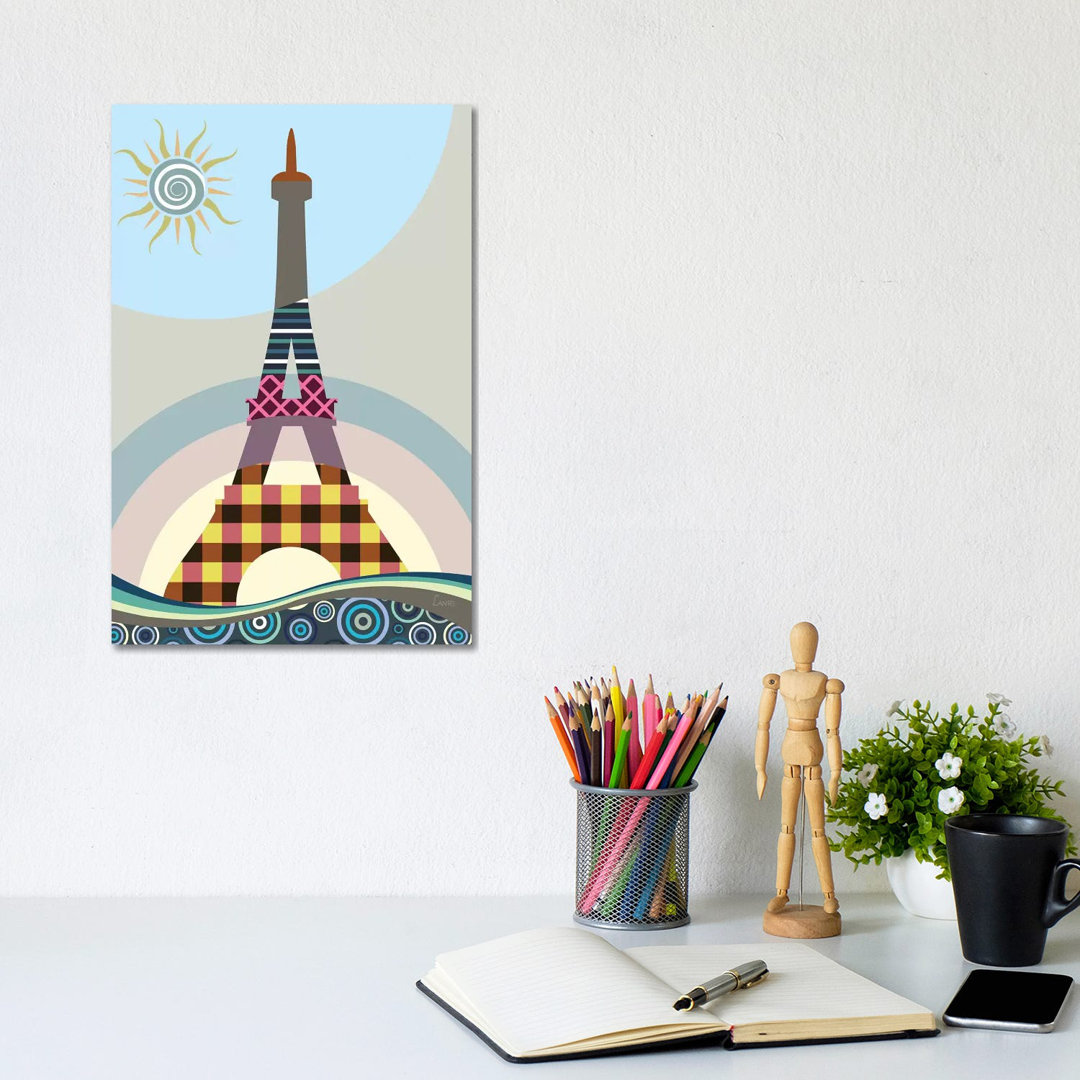 Eiffel Tower by Lanre Studio - Wrapped Canvas Gallery-Wrapped Canvas Giclée