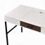 Bureau d'écriture naturel et noir avec port USB