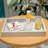 Large Rectangular Wooden Decorative Serving Tray-194278424