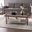 Table basse élégante avec miroir et plateau de table couleur champagne