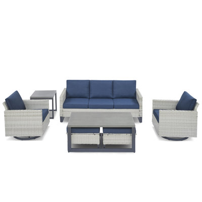 Ingvald 5 - Person Outdoor Seating Group with Cushions