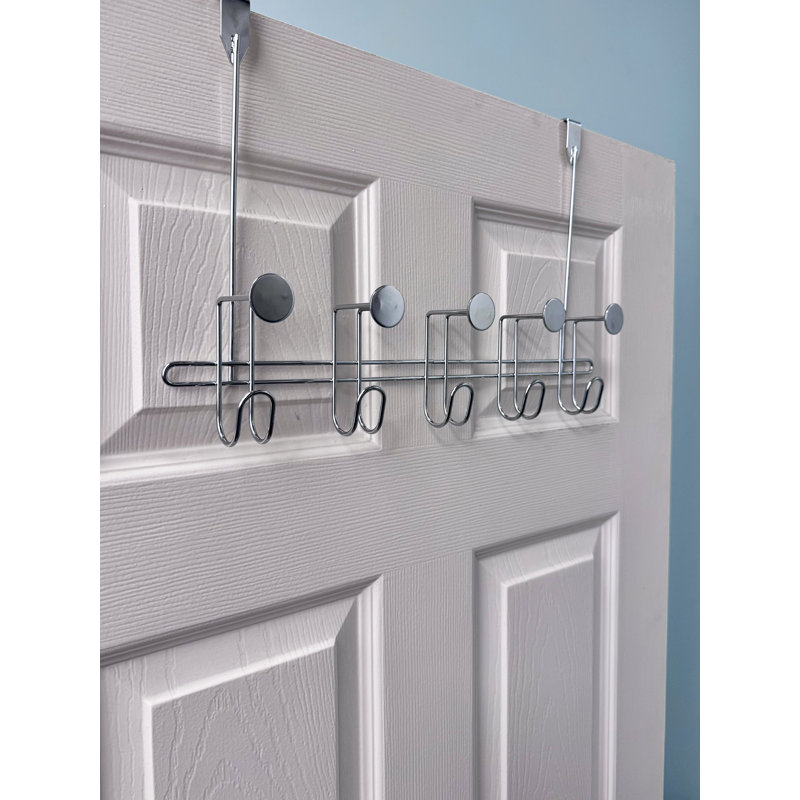 Moretti Storage Hooks Over-the-Door Towel Hook, Polished Chrome