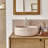 Milos Round Brown Premium Terrazzo Bathroom Sink-114422539