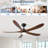 5-piece Solid Wood Ceiling Fan Light-661958584