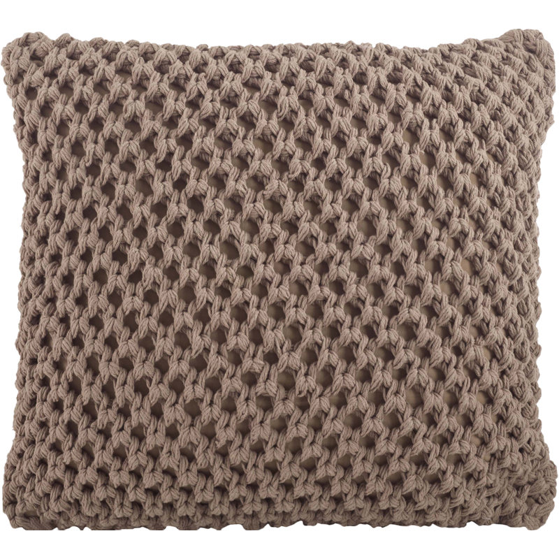 Coussin en coton Sheridan, Moka