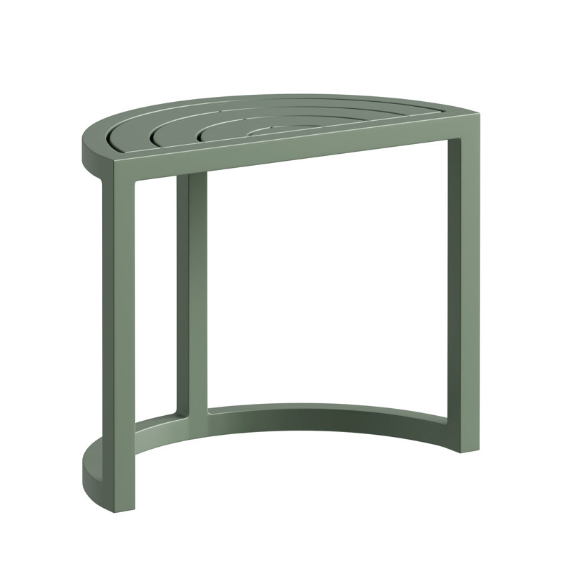 Crescent End Table, Eucalyptus Green