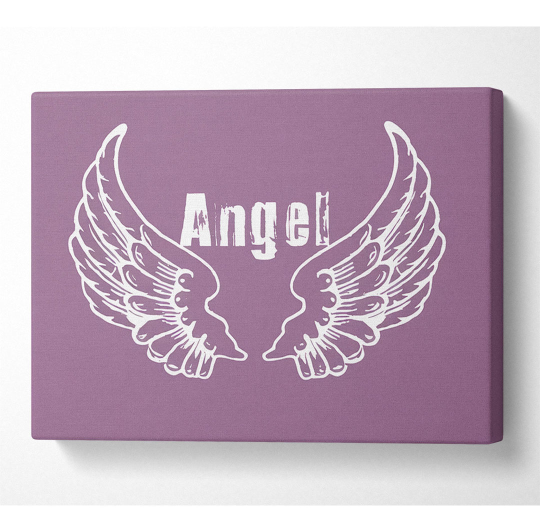 Angel Wings 2 Dusty Pink - Kunstdrucke auf Leinwand - Wrapped Canvas