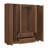 4 Door Wardrobe Armoire Closet with 2 Drawers-996712343