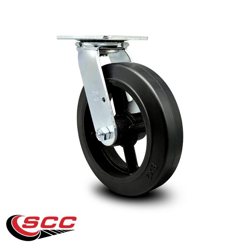 Rubber on Steel Caster