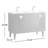 Saimah 47.25'' Double Bathroom Vanity with Ceramic Top-1850489190-1852637847