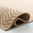 Palm Beach 330 70% Sisal; 20% Wool; 10% Latex Chevron Rug-1123428139