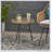 Orlando Outdoor Glass Top Faux Rattan Side Table, Tempered Glass Top For Balcony And Porch, Durable And Stylish-262800455