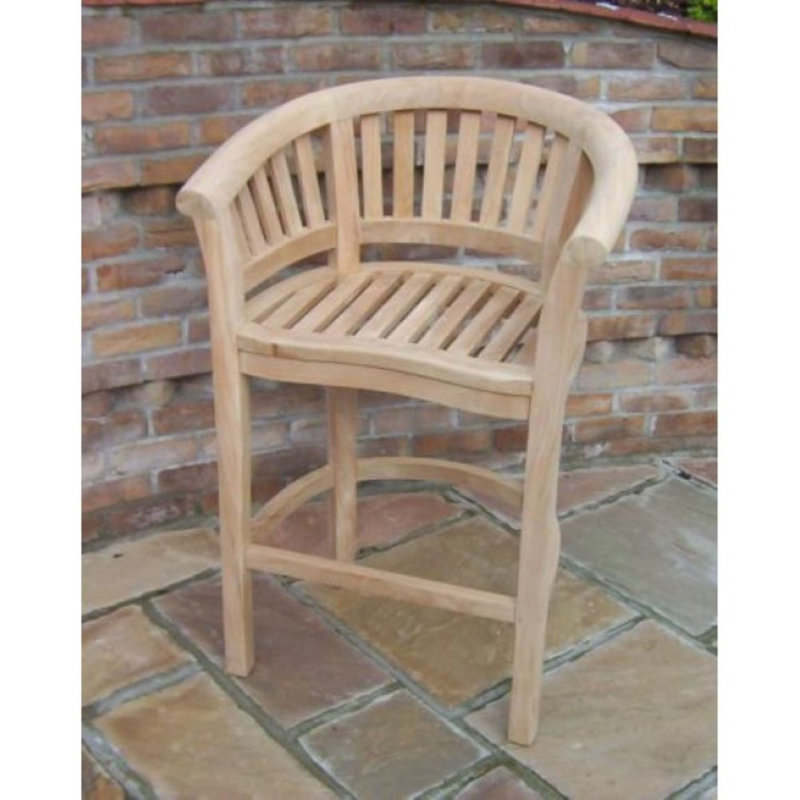 Galesburg Teak Outdoor Stool