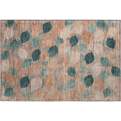 Premium Machine Washable Mayfield AMF2444 Floral Rug