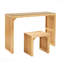 Banc et table de salle à manger en bois trempé et pin