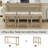 4-Piece Bar Table Set With Outlet & 3 Stools,Stylish Dining Table & Chairs-165876042