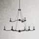 Bryce 9 Light Metal Dimmable Chandelier