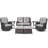 Bonia Wicker 4 - Person Patio Conversation Set with Cushions-2054875442-2049054040