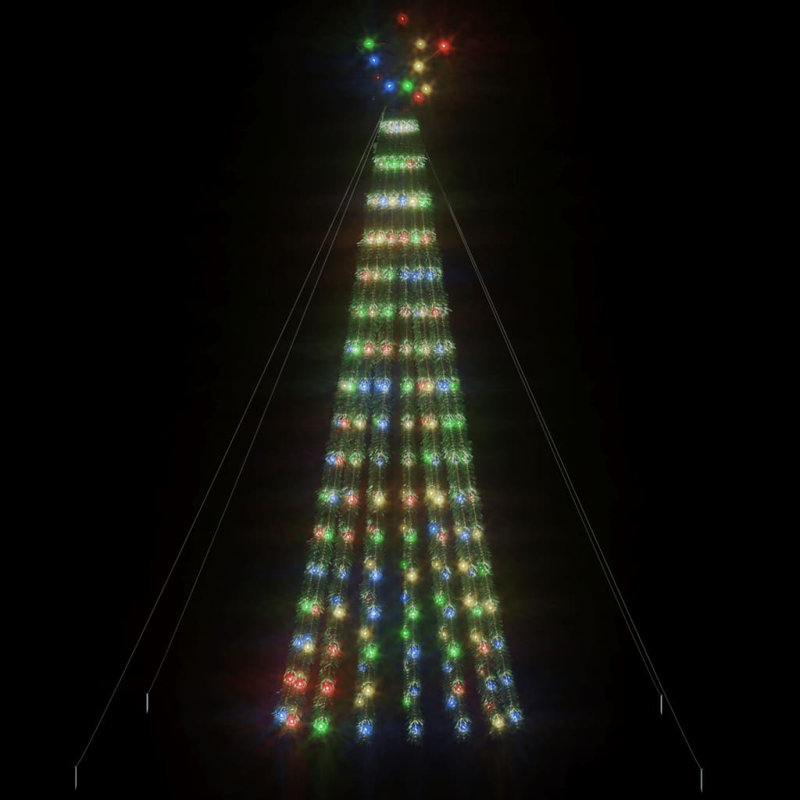 The Holiday Aisle® Christmas Tree Light Cone 275 Leds Colourful 70.9", Coloful