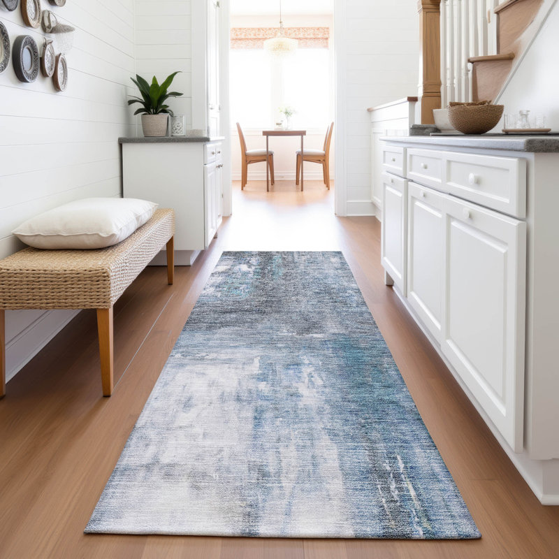 Premium Machine Washable Blaise AMF1095 Modern Rug, Runner 2'3" x 7'6"