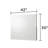 Olivia Contemporary Style Mirror Made With Wood (INCLUDES MIRROR ONLY)