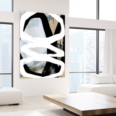 " Bold Black On White No3 " by Cartissi