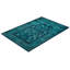 Tapis bleu fait à la main Mazzi, unique en son genre