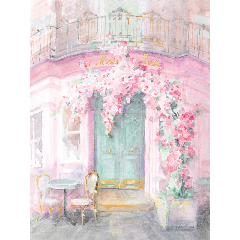 «Pastel Paris IV», reproduction sur toile tendue, H 40 po x l 30 po