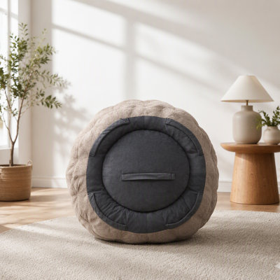 Pouf poire pour adultes, pouf poire une place à motif floral, canapé de sol ultra doux en fausse fourrure, fauteuil de lecture surdimensionné pour salon, chambre, bureau