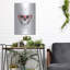 Trinx «Skull With Red Glasses» par Balazs Solti, art mural en métal-1725167157