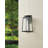 Seger 19-inch 1-light Matte Black Exterior Wall Sconce with Clear Antique Glass-1322692073