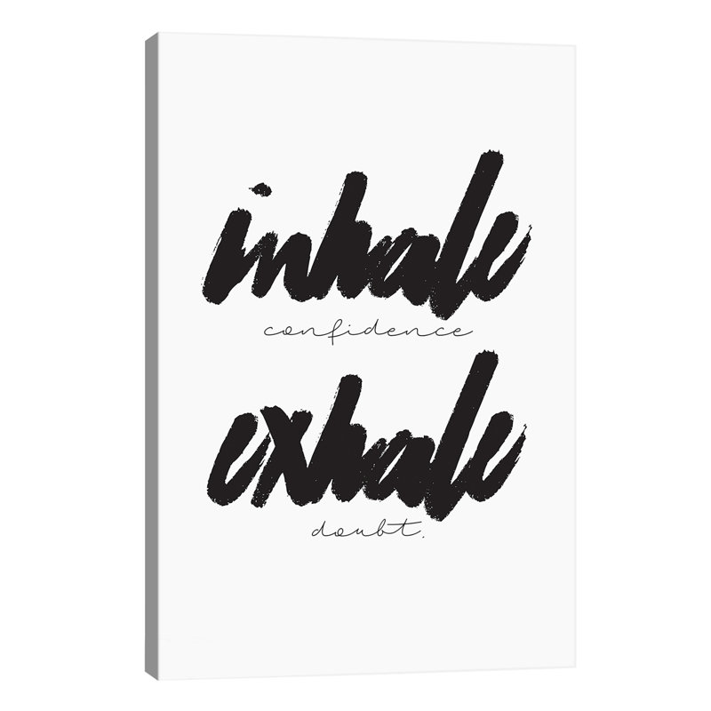Inhale/Exhale - Wrapped Canvas Print, 66.04 cm H x 45.72 cm W x 1.91 cm D