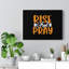 Rise And Pray Orange - Wrapped Canvas Print-367492928