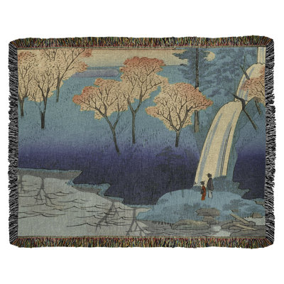Utagawa Hiroshige Hand Woven Throw Blanket