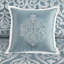 Édredon - très grand / argent. Médaillon élégant. Rembourrage. 8 pièces avec coussins décoratifs et jupe de lit / argent, très grand. Édredon luxueux, taies décoratives, oreillers européens,-125963328