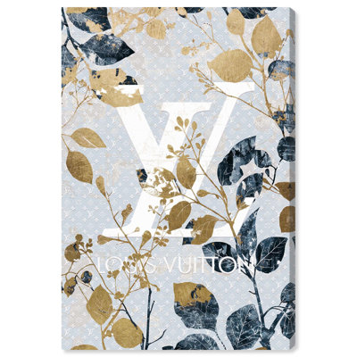 Art sur toile bleu indigo par Art Remedy