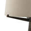 Lampe sur pied traditionnelle en nickel fumé martelé 70 po Ziggy