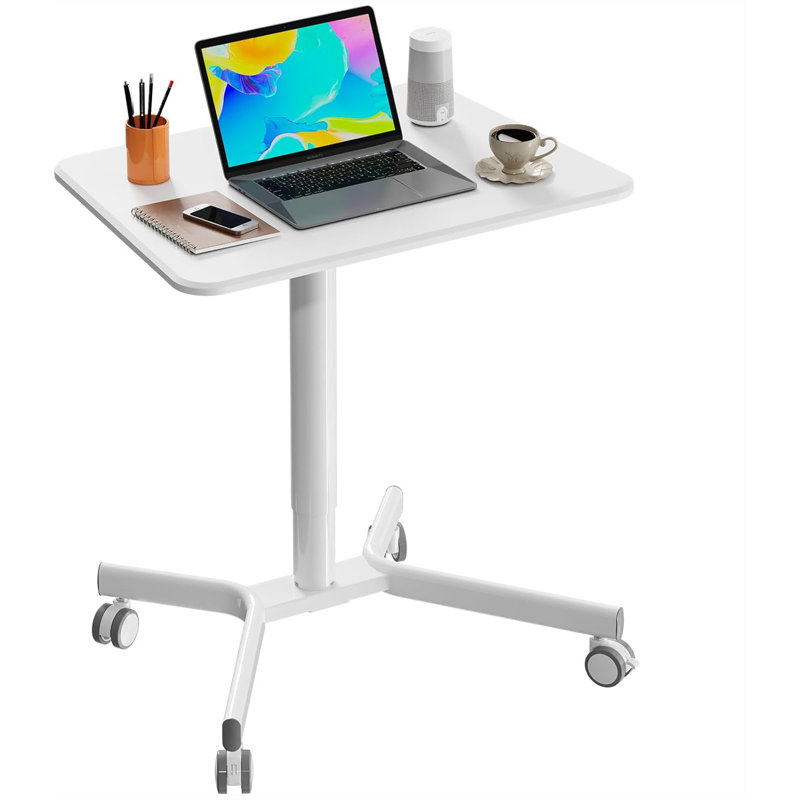 Bureau debout rectangulaire l 28 po Mirbana, Blanc