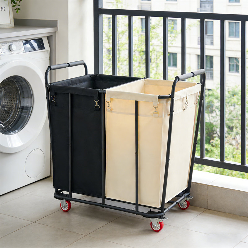 Washing Cart, 400L Rolling Laundry Sorting Cart - A Heavy-Duty Laundry Basket Storage Machine With Wheels Suitable For Households And Hotels