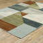 Tapis gris / brun à motif géométrique Schœneck-81098711