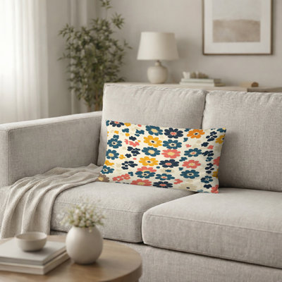Coussin Patchwork - Coussin à imprimé campagnard