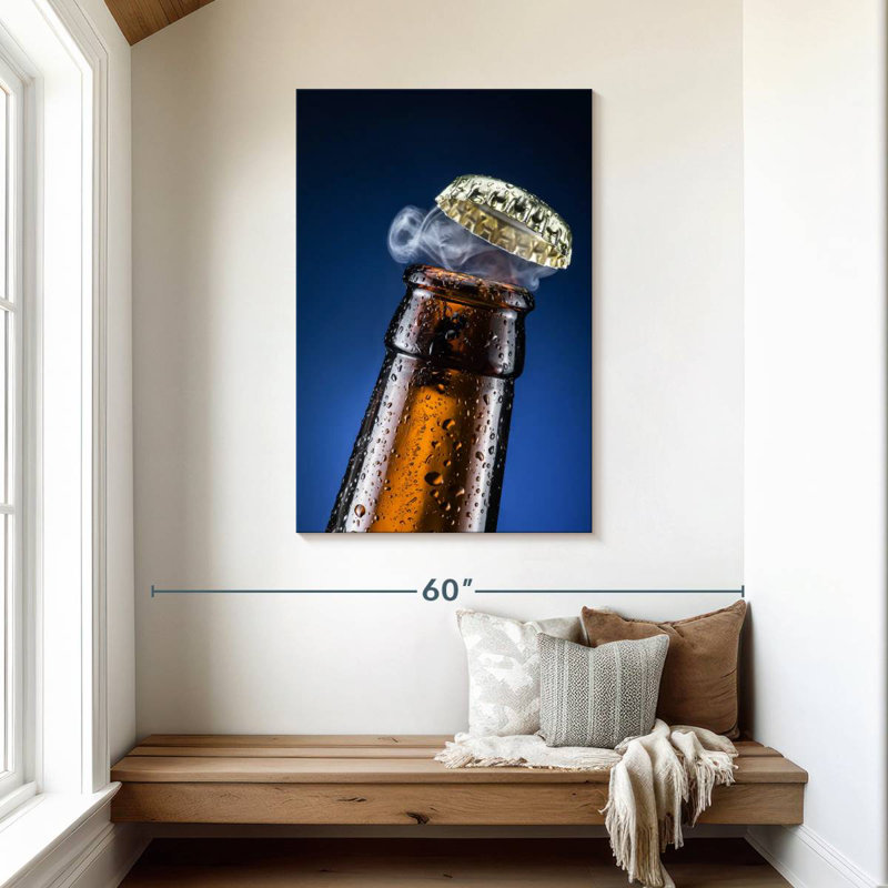 Yarlin Beer Bottle Cap, 45" H x 30" W
