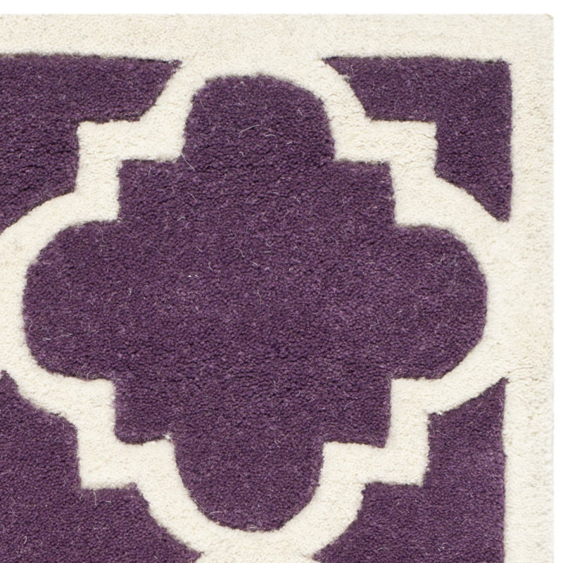 Carolene Hand Tufted Wool Geometric Rug, Rectangle 8'9" x 12'
