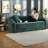 Compression Convertible Sofas, Chenille Modern Home Recliner 86 Inch