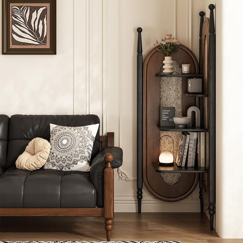 Simple Solid Wood Multi-layer Display Cabinet