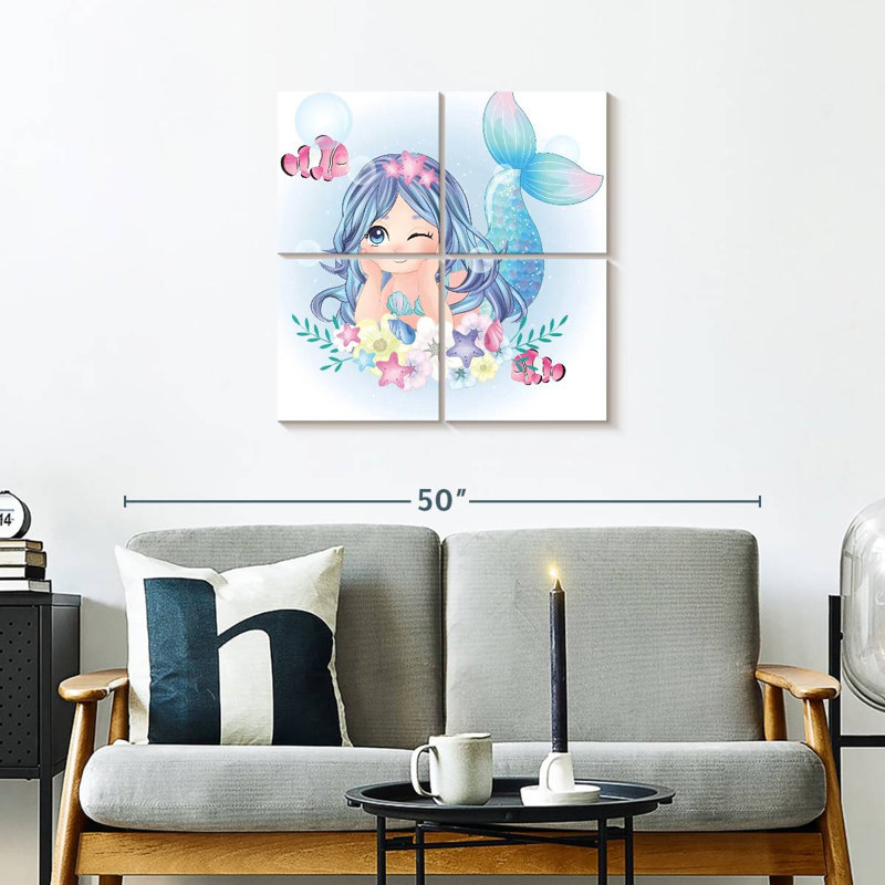 Kelan sirène florale, H 26 po x l 26 po