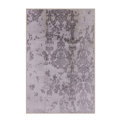 Tapis mauve à motif floral Harriette