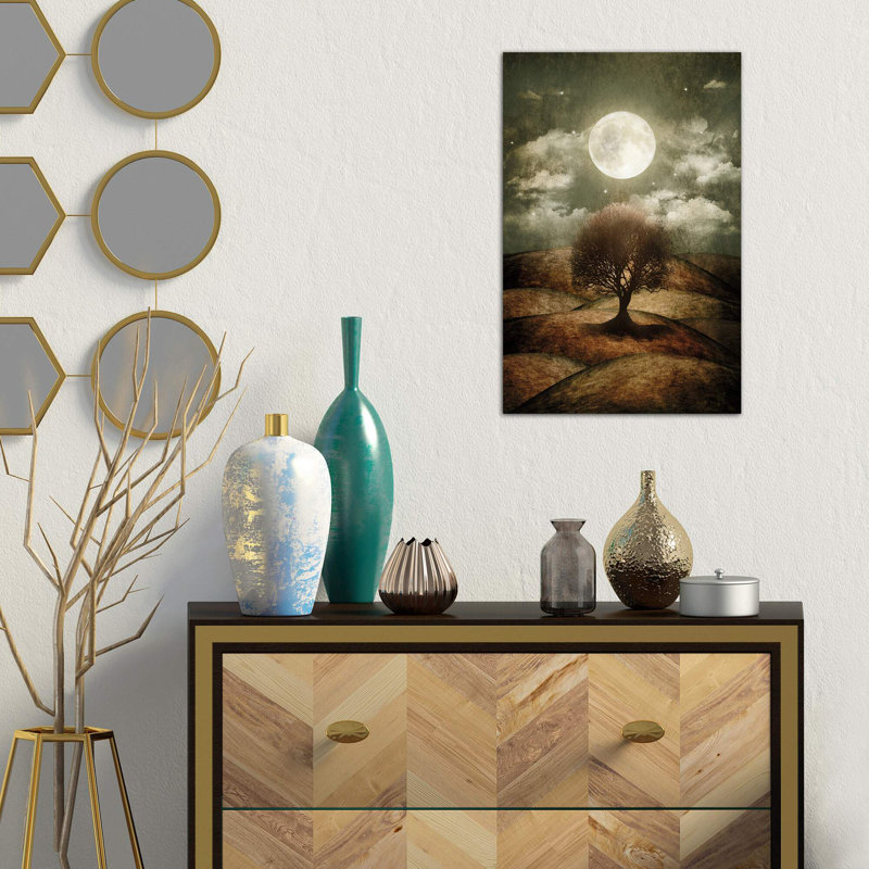Once Upon A Time... The Lone Tree by Viviana Gonzalez - Wrapped Canvas Painting, 66.04 cm H x 45.72 cm W x 1.91 cm D