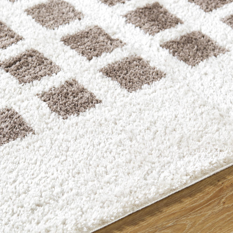 Kyro Washable Geometric Indoor Rug, Rectangle 5'3" x 7'